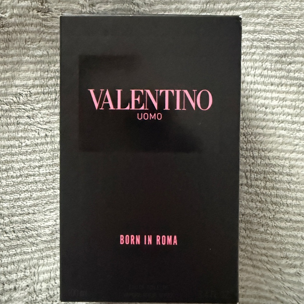 Valentino Uomo Black and Pink Packaging
